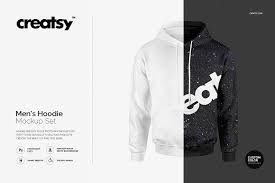 Men S Hoodie Mockup Set Hoodie Mockup Hoodies Men Mockup