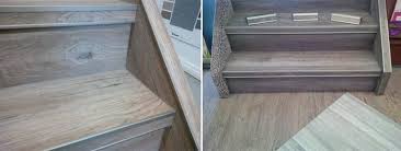 When we were replacing the flooring in our house we found the vinyl planking we loved, but there was a problem. Vinyl Plank On Stairs With Our Special Nosing