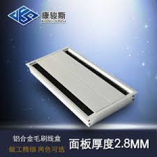 He had an extra desk hole that cords run through and wanted a cover for it. China Double Side Rectangular Cable Access Computer Desk Hole Cover Aluminium Alloy Office Desk Cable China Double Side Rectangular Cable Access Computer Desk Hole Cover