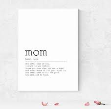 Diywallartdecor Wallartdecorlivingroom Wallartdecorbedroom Mother S Day Gift Mom Definition Funny Mom Gift Funny Mom Gifts Mom Definition Presents For Mom