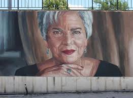 Mural homenageia a actriz Lídia Franco