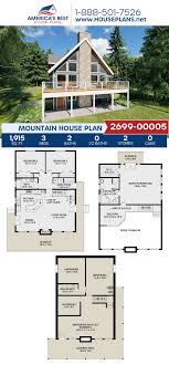 House Plan 2699 00005 Mountain Plan 1 915 Square Feet 3 Bedrooms 2 Bathrooms In 2020 Mountain House Plans House Plans Best House Plans