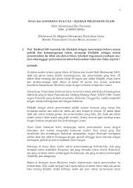 Soal essay tentang pembaruan islam. Soal Dan Jawaban Tentang Perkembangan Islam Pada Masa Modern