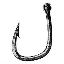 Download Premium Vector Of Hand Drawn Fish Hook Isolated 407054 Drawn Fish Fish Hook Fishing Hook Tattoo