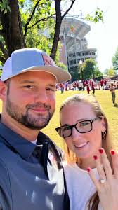 Cried from the moment he dropped to one knee, smiling for the rest of my  life ❤️ #engaged #proposal #AlabamaFootball #RollTide #Tuscaloosa
