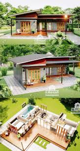 Modern Style Home Design With 2 Bedrooms Wooden House Design House Designs Exterior Terraria House Design