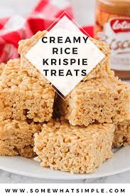 Sweet And Creamy Rice Crispy Treats Recipe Creamy Rice Cereal Dessert Cookie Recipes Homemade