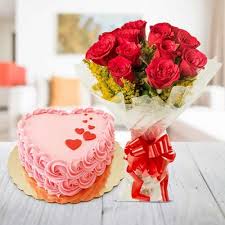 Our beautiful bunches of tulips are freshly imported from holland to our base in marylebone before being delivered around london and the uk. Send Heart Shape Cake And Rose Flowers Bunch Online Free Delivery Gift Jaipur
