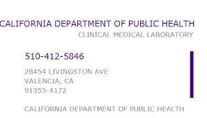 The toolkit includes customizable fact sheets, a media advisory template, information and message points, a data slide deck, a summary of cannabis. 1689281784 Npi Number California Department Of Public Health Valencia Ca Npi Registry Medical Coding Library Www Hipaaspace Com C 2021