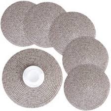 Create an african rainforest theme with a bark placemat set. 7 Best Placemats For A Round Table Foods Guy