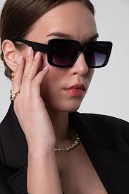 Aqua Di Polo 1987 Beverly Black Women's Square Sunglasses Apsn012901-  Trendyol