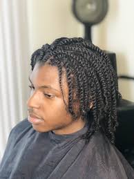 Follow the instructions for #2, starting the twists along the line of the scalp, moving down the length of the hair. Men With Twist Hair Twist Styles Dreadlock Hairstyles For Men Twist Braid Hairstyles