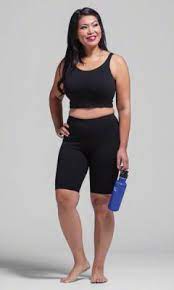 Bike Shorts In Black Plus Size Pants Plus Size Plus Size Swimwear