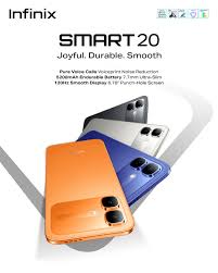 InfinixSMART20 – Smarter than ever. Joyful and durable, with exclusive  voiceprint noise reduction and a massive battery life to keep you going.  Elevate your everyday with the all-new Infinix SMART 20. *SMART