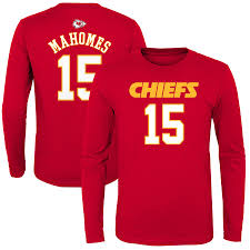 Read reviews and buy nfl kansas city chiefs patrick mahomes men's short sleeve jersey at target. Patrick Mahomes Kansas City Chiefs Youth Mainliner Name Number Long Sleeve T Shirt Red
