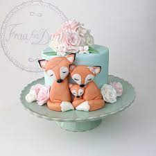 Place the baking pan (or pans) on the rack under the broiler and grill just until the top is a nice dark golden brown. Fuchs Torte Frau Fon Dant