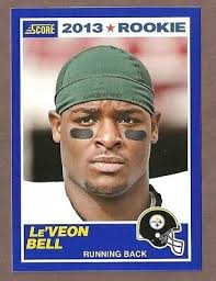 2013 Score #392- Leveon Bell Blue Rookie
