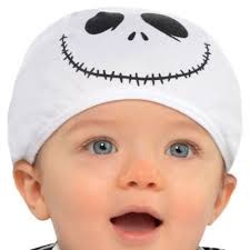 If using baby powder on your hair, be sure not to get it in your eyes. Baby Jack Skellington Costume The Nightmare Before Christmas Party City