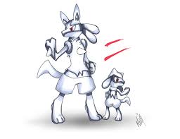 Want to discover art related to lucario? Riolu And Lucario Two By Shiroandfubuki On Deviantart