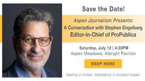 Community discussion with ProPublica Editor-in-Chief Stephen Engelberg