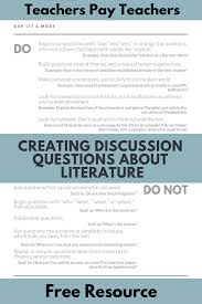 Creating Discussion Questions About Literature This Or That Questions Discussion Questions Literature