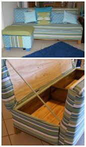 This diy sofa transforms into a bed and is way more comfortable than most convertible sofas since the design is based around a. Easy Diy Sofa With Storage Flip Up Diy Storage Sofa Secret Compartment Furniture Diy Sofa