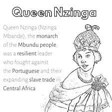 Africa coloring pages inspirational coloring pages games. Africa S Queen Coloring Sheet Queen Nzinga By Afrocentric Montessori