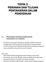 Diterbitkan olehsugiarto gunawan telah diubah 2 tahun yang lalu. Tajuk 2 Peranan Dan Tujuan Pentaksiran Dalam Pendidikan