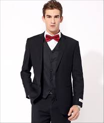 Black And White Suit With Bow Tie Man In Black Suit With Red Bow Tie Tuxedo For Men Prom Outfits For Guys Red Prom Suit