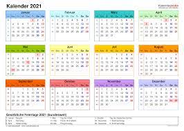 Download free printable 2021 yearly calendar pdf and customize template as you like. Kalender 2021 Zum Ausdrucken Als Pdf 19 Vorlagen Kostenlos