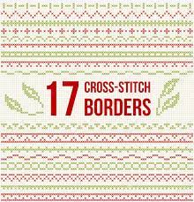Small tablecloth with traditional cross stitch motifs for white aida 14 k.if desired, you can increase the size of the tablecloth. Set Of Cross Stitch Pattern For Thin Borders Geometric Frames Royalty Free Cliparts Vectors And Stock Illustration Image 49496989
