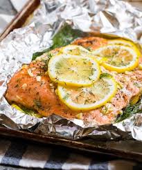 Salmon can be cooked in any number of different ways. Healthy Grilled Salmon In Foil Cooks In Easy Foil Packets With Lemon Slices And Fresh Herbs You Can A Bbq Salmon Recipes Grilled Salmon Grilled Salmon Recipes