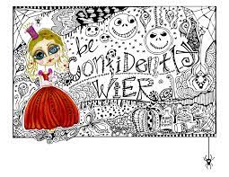 Weird coloring pages home template. Be Confidently Weird Printable Coloring Page Jagged Touch Studio