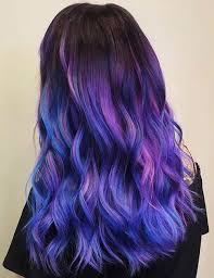 34 Stunning Blue And Purple Hair Colors Purple Hair Streaks Purple Ombre Hair Light Purple Hair