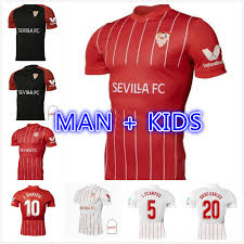 Sevilla fc equipaciones del sevilla fc. 21 22 Sevilla Fc Soccer Jerseys Suso Y En Nesyri 2021 2022 Ocampos Rakitic De Jong Munir Football Shirt Oliver Kounde Oscar Men Jersey Kid Black Yellow Buy At The Price Of 16 92
