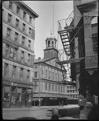 Faneuil Hall From Merchant S Row Boston Public Library The Row Scenes
