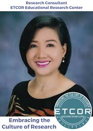 Thank you for your services, commitment, and dedication as a Research  Consultant of the ETCOR Educational Research Center, Assoc. Prof. Mary Jane  Magno-Tan, MIT! Miss Magno-Tan is an Associate Professor from the