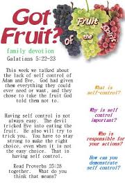 Fruit Of The Spirit Self Control Family Devotion Pastorronbrooks Fruit Of The Spirit Bible Study For Kids Family Devotions