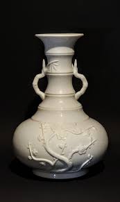 Blanc De Chine Chen Mingliang Master Artist And Ceramist Tokai Porcelain Bamboo Flower Vase Hand Turned In Antiq Porcelana Chinesa Comida Chinesa Porcelana