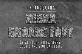 Zebra Bboard Font By Vector City Skyline