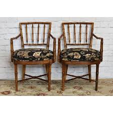 Drexel Heritage Faux Bamboo Chairs Sold Wood Side Chair Bamboo Chair Side Chairs
