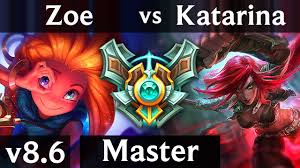 Zoe Vs Katarina Mid Korea Master Patch 8 6 Youtube