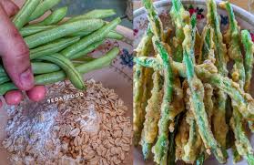 * saiz hidangan = 1 senduk atau bersamaan 60 gram. Resepi Sayur Buncis Goreng Guna Tepung Dan Oat