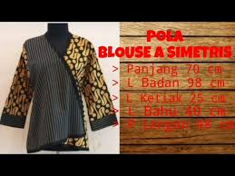 Lihat ide lainnya tentang blus, model pakaian, pakaian wanita. Pola Blouse Asimetris Youtube