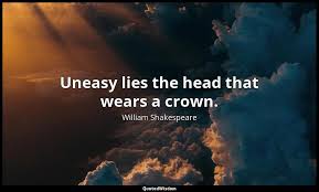 Is it good morrow, lords? William Shakespeare Uneasy Lies The Head That Wears A Crown