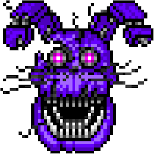 Nightmare Bonnie Pixel Art Pixel Art Grid Art