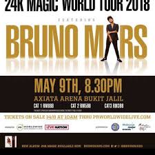 Bruno mars , in this post: Bruno Mars Concert Malaysia Tickets Vouchers Event Tickets On Carousell
