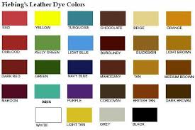 73 right leather dye colors