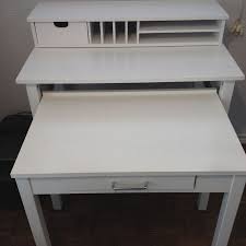 Container Store 2014 White Roll Out Desk Container Store Oak Roll Out Desk In White Dimensions Are 34 X 21 1 2 White Metal Chairs Metal Chairs Container Store