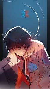 Zero two desktop wallpaper (again :/) 5. 720x1280 Hiro And Zero Two Love Anime Couple Hug Art Wallpaper Darling In The Franxx Anime Art Wallpaper